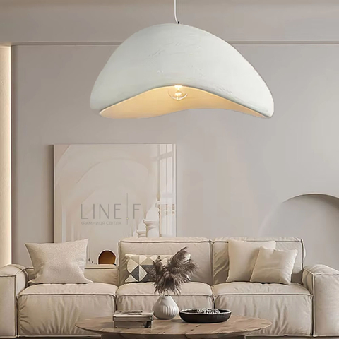 Світильник-хмара з білим фактурним корпусом 60х50х40 см