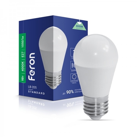 Светодиодная лампа E27 9W 4000K/2700K