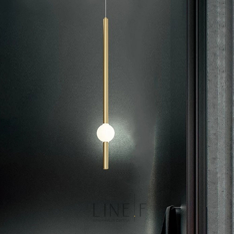 Led светильник латунный в вертикальной форме 90 см на 3 режима