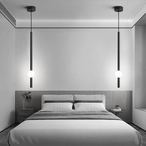 Led светильник черный в вертикальной форме 90 см на 3 режима