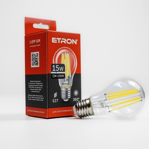 Светодиодная лампа Filament E27 15W 4000K
