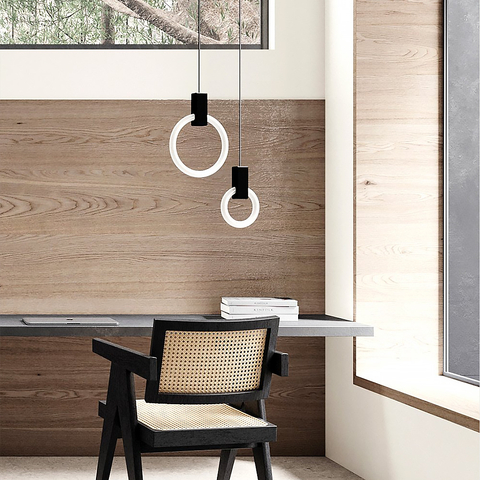 Кільцевий підвіс у чорному корпусі Ø 25 см