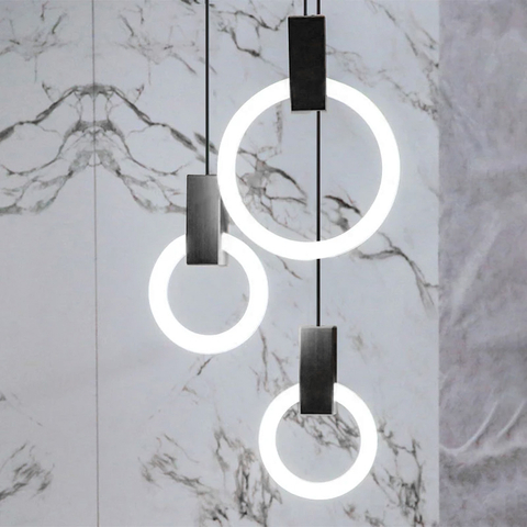 Кільцевий підвіс у чорному корпусі Ø 30 см