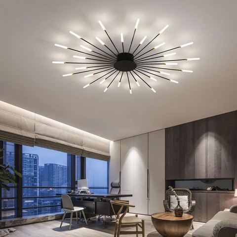 Унікальна стельова люстра на 30 променів Ø 116 см на 3 режими