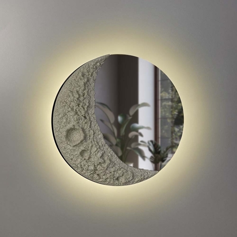 Бра з дзеркальним покриттям та імітацією місяця на 3 світлових режими