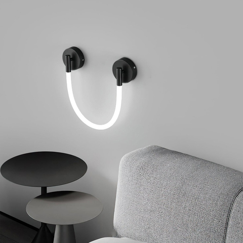 Сучасне бра із обплетеним неоном довжиною 75 см