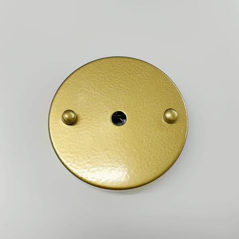 Одинарна кругла стельова основа у золотому кольорі 10х2 см