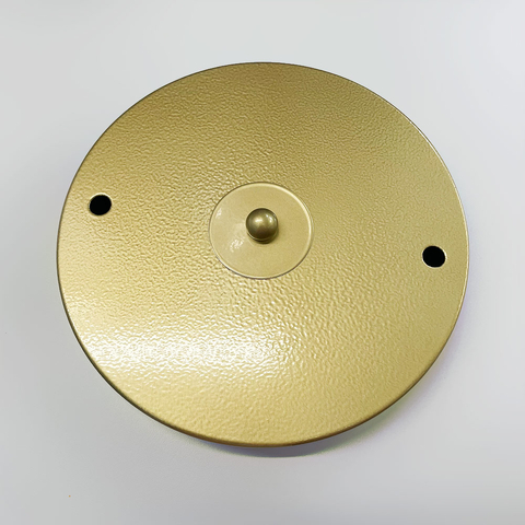 Кругла стельова основа у золотому кольорі на 2 підвіси 20х2,5 см