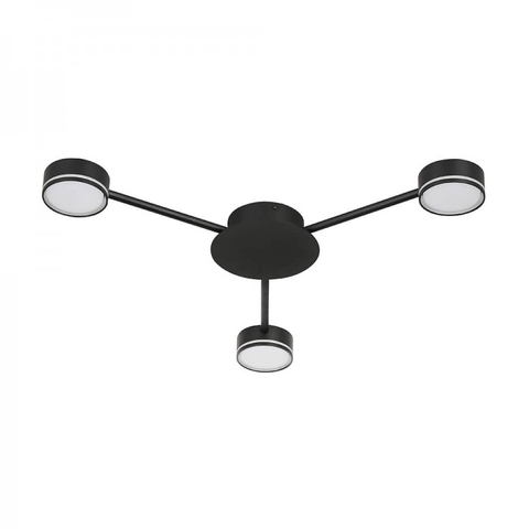 Накладний світильник Ardero чорний на 3 лампи GХ53