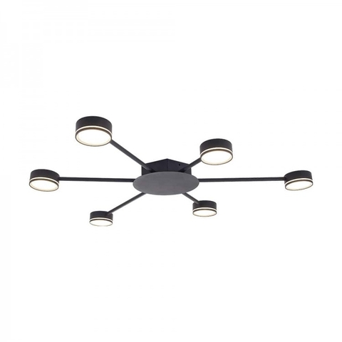 Накладний світильник Ardero чорний на 6 ламп GХ53