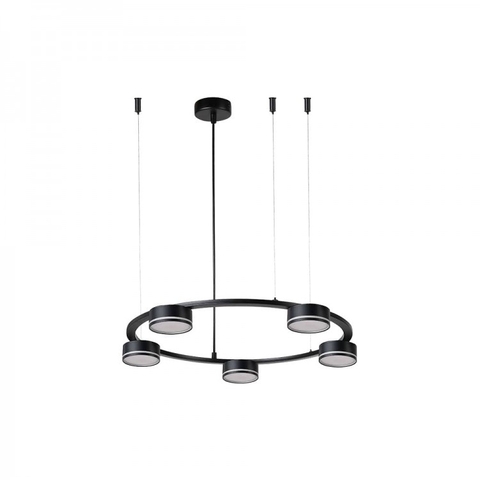 Підвісний чорний світильник Ardero на 5 ламп GХ53