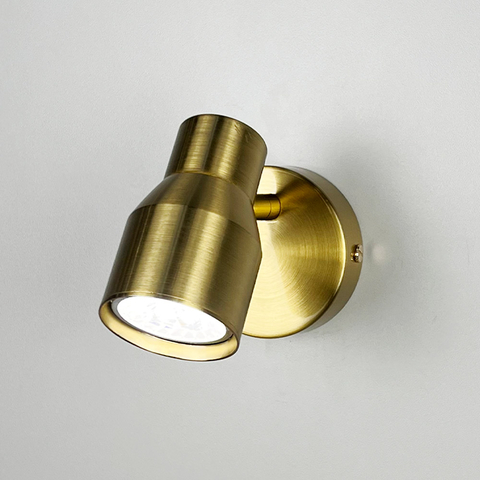 Латунний світильник із 1 регульованим плафоном