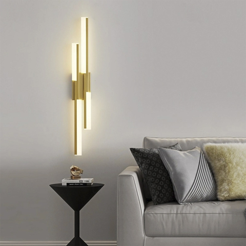  Видовжене бра у латунному корпусі 74 см