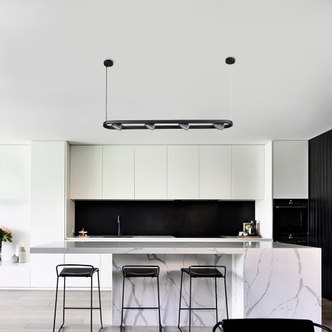 Підвісний чорний світильник Ardero на 4 лампи GХ53