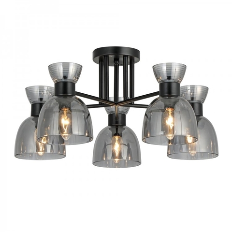 Люстра Ardero MARSEILLE BLACK на 5 плафонів Ø 54 см