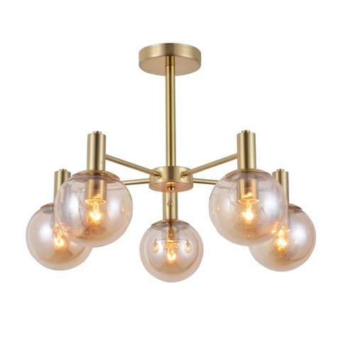 Люстра Ardero NEAPOL GOLD на 5 плафонів Ø 57 см