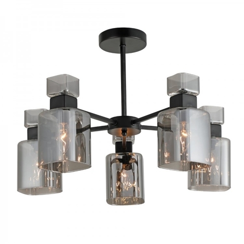 Люстра Ardero OLIVIA BLACK на 5 плафонів Ø 55 см