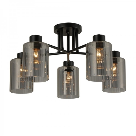 Люстра Ardero OSTIN BLACK на 5 плафонів Ø 51 см