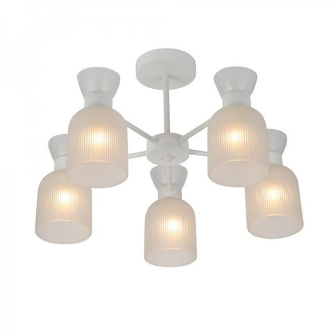 Люстра Ardero SHARLOTT WHITE на 5 плафонів Ø 53 см