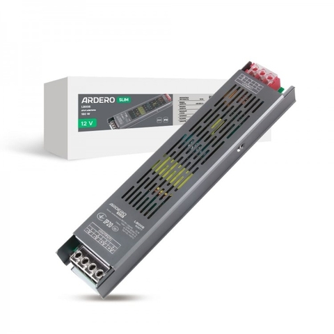 Блок питания для LED ленты Ardero 12В 180Вт 235х50х24 мм