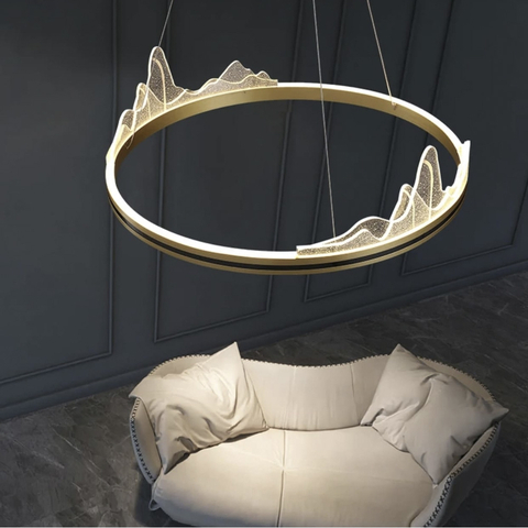 Изысканная подвесная LED люстра с имитацией высокогорья Ø 100 см