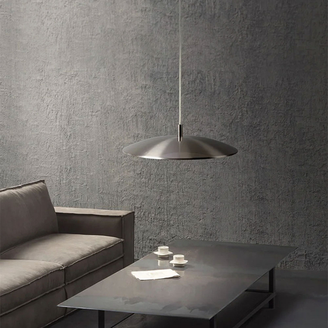 Підвісний срібний LED світильник ENOCH із нейтральним світлом Ø 30 см