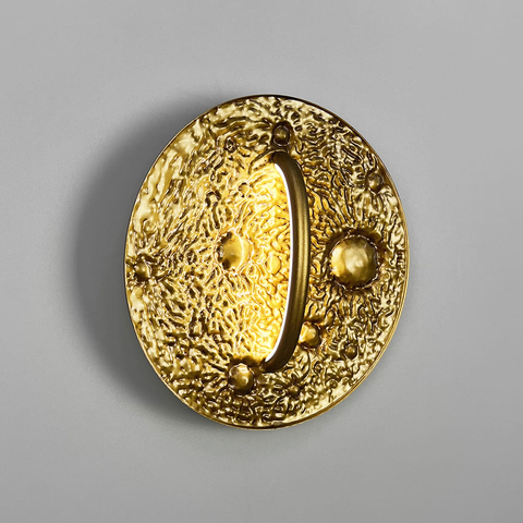 Бра у формі фактурного диска Ø 28 см