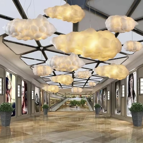  Підвісний світильник із плафоном-хмарою 80 см