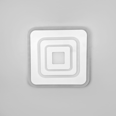 Cвітильник LED з матовим акрилом білого кольору 35х35 см