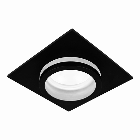 Вбудований квадратний світильник Ardero під лампу G5.3 чорний 8х8х3,2 см