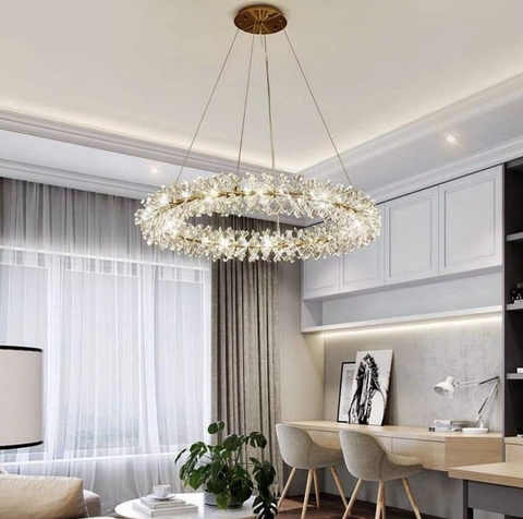 Підвісна люстра ALMA з скляними палочками Ø 60 см