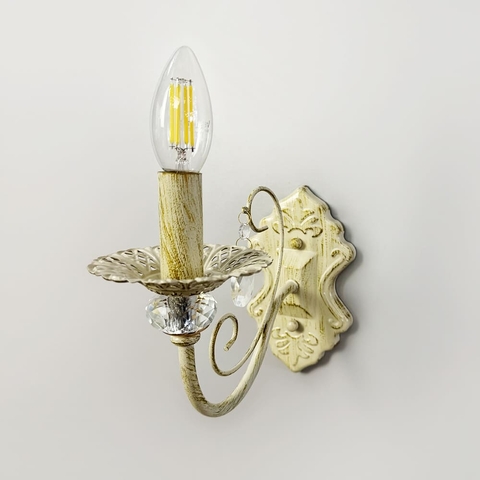 Бра-свічка у білому корпусі 23х11 см