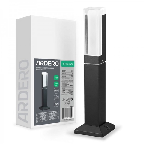 Архітектурний світлодіодний накладний світильник Ardero 7Вт 3000K чорний