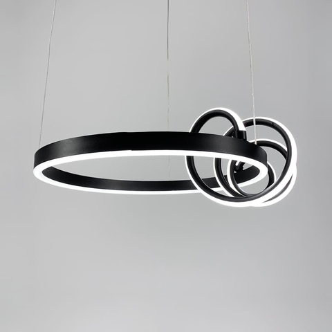 Підвісна LED люстра з кріпленням у двох точках Ø 45 см