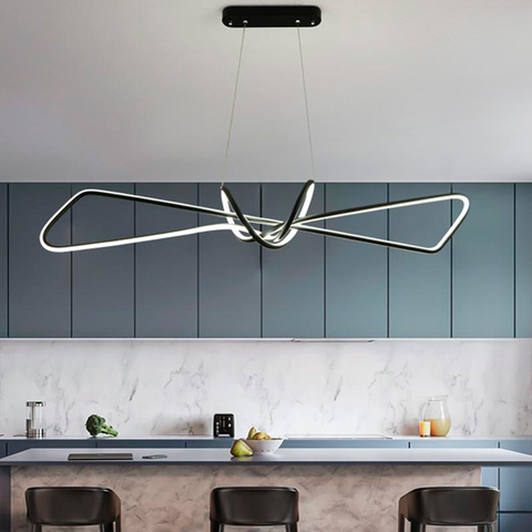 Современная черная люстра AVIZE в корпусе 100 см