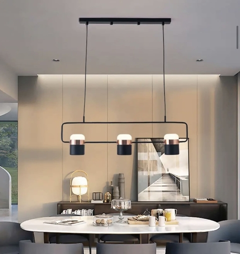 Підвісний світильник SEED на 3 плафони розміром 65х12 см