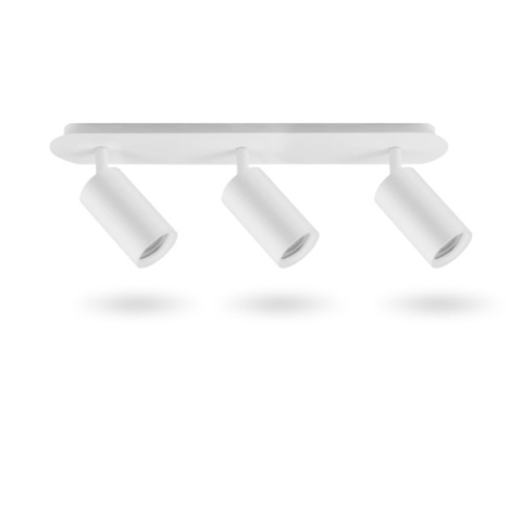 Накладной светильник белого цвета на 3 лампы