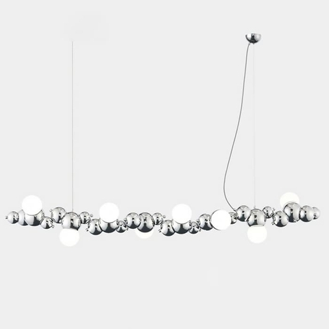 Люстра Smoke​​​​​​​ Bubble у хромованому каркасі 150 см
