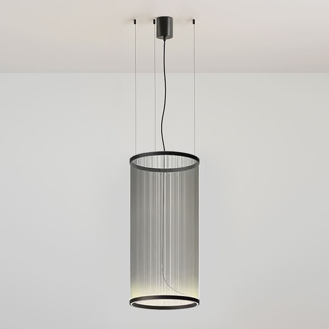 Мінімалістичний світильник у чорному корпусі Ø55х113 см