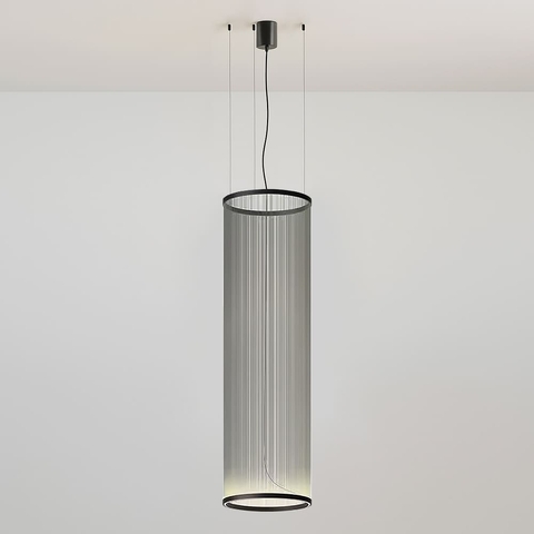 Мінімалістичний світильник у чорному корпусі Ø55х193 см