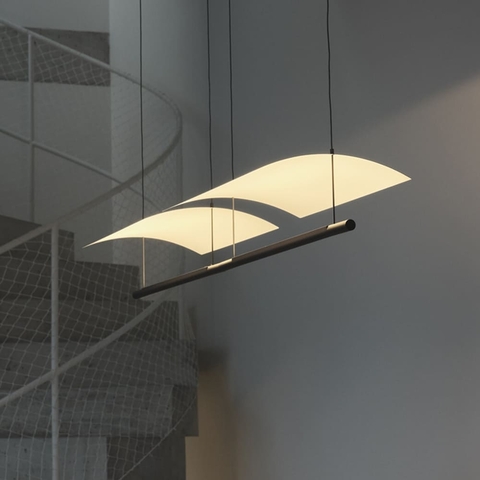 Підвісний світильник-репліка з подвійним корпусом 118х20х30 см