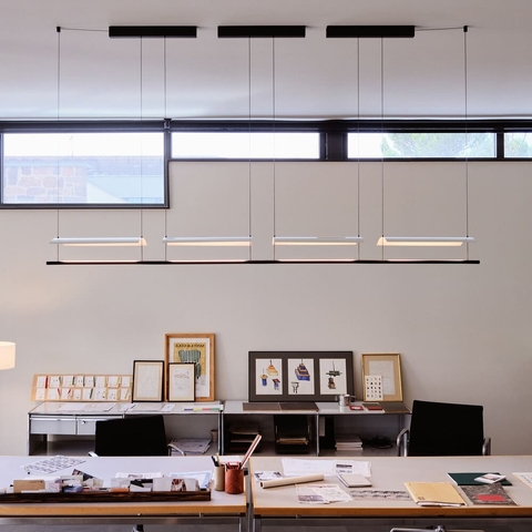 Підвісний світильник-репліка з четверним корпусом 240х20х30 см