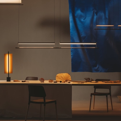 Подвесной светильник-реплика с двойным корпусом 118х20х18 см