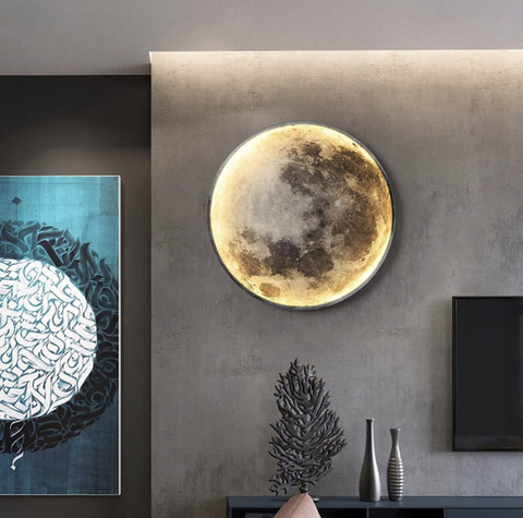 Настінно-стельовий світильник у вигляді планети Ø 50 см