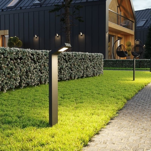 Світильник GTV LONDON 10W, IP54, 4000K, 58см, чорний