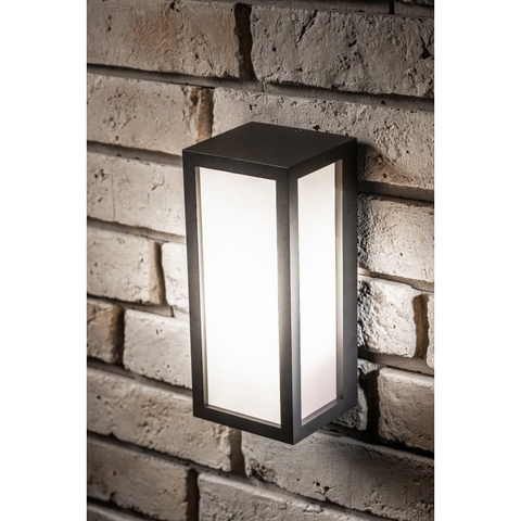 Світильник фасадний VASTI, E27, макс. 12 Вт, IP54, чорний