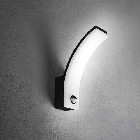 Светильник фасадный NICE с датчиком движения, 20 Вт, IP65, 4000K, функция коридора, черный