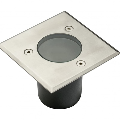 Светильник грунтовой ALFA MINI, GU10, макс. 10 Вт, IP67, квадратный, инокс 10х10 см