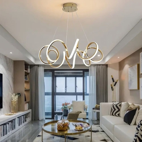 Розкішна золота люстра MARCELA  Ø 70 см