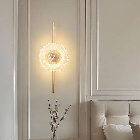 Елегантне декоративне латунне бра з імітацією квітки